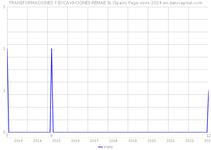 TRANSFORMACIONES Y EXCAVACIONES REMAE SL (Spain) Page visits 2024 