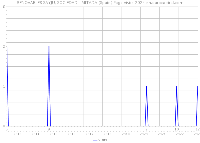 RENOVABLES SAYJU, SOCIEDAD LIMITADA (Spain) Page visits 2024 