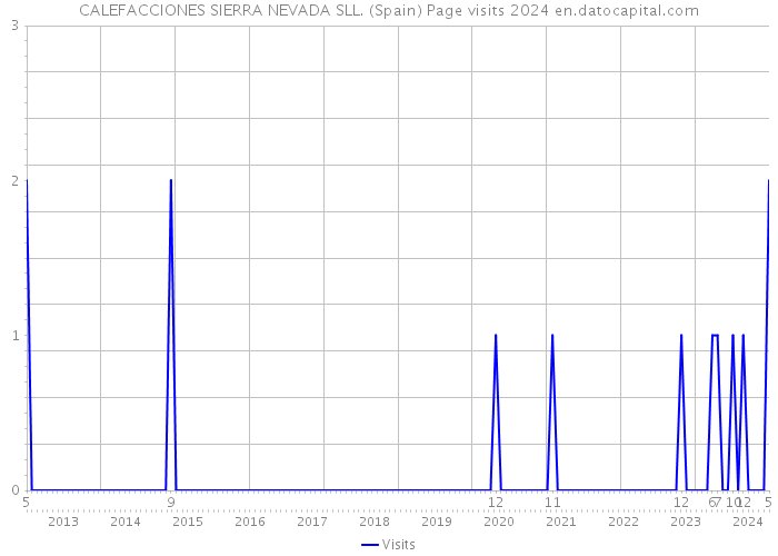 CALEFACCIONES SIERRA NEVADA SLL. (Spain) Page visits 2024 