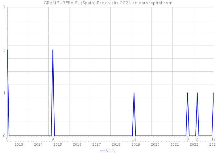 GRAN SURERA SL (Spain) Page visits 2024 