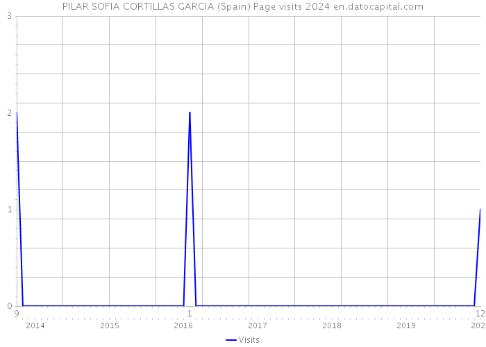 PILAR SOFIA CORTILLAS GARCIA (Spain) Page visits 2024 