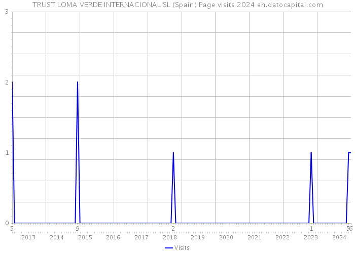 TRUST LOMA VERDE INTERNACIONAL SL (Spain) Page visits 2024 