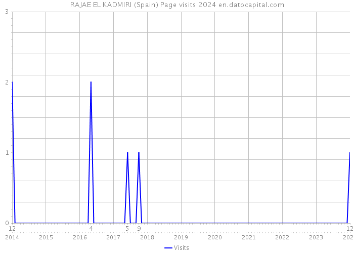RAJAE EL KADMIRI (Spain) Page visits 2024 
