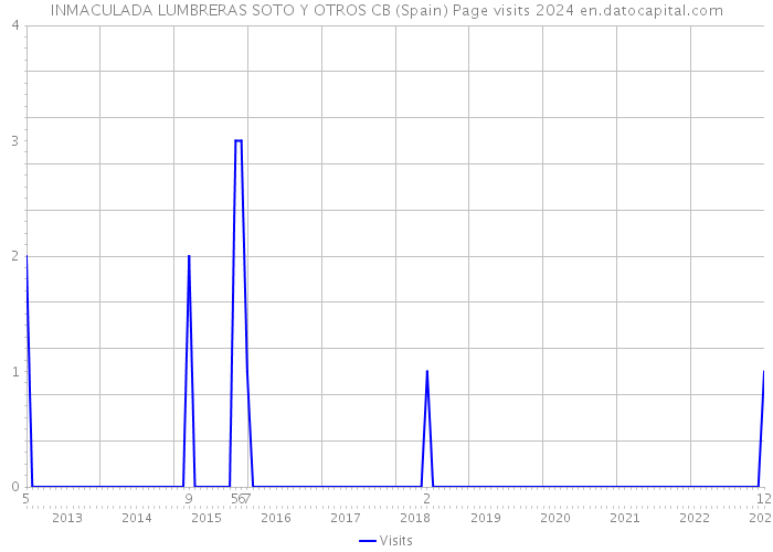 INMACULADA LUMBRERAS SOTO Y OTROS CB (Spain) Page visits 2024 