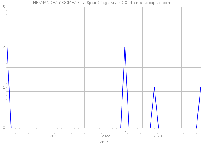  HERNANDEZ Y GOMEZ S.L. (Spain) Page visits 2024 