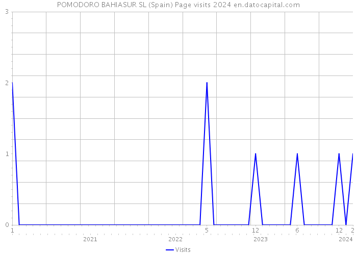 POMODORO BAHIASUR SL (Spain) Page visits 2024 