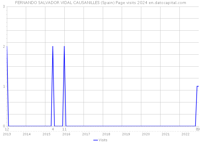 FERNANDO SALVADOR VIDAL CAUSANILLES (Spain) Page visits 2024 