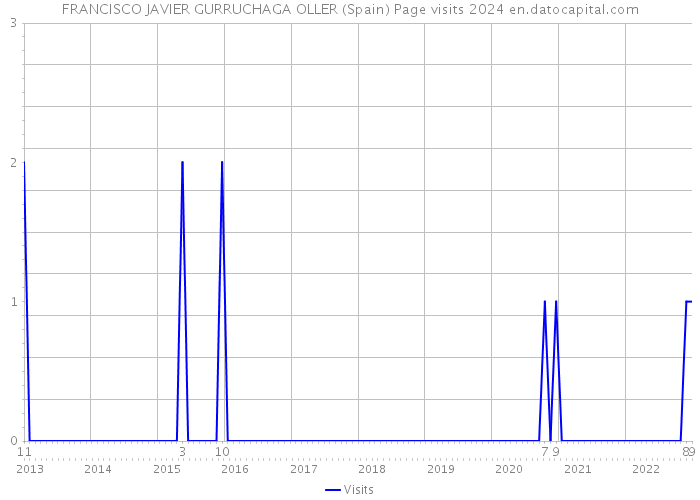 FRANCISCO JAVIER GURRUCHAGA OLLER (Spain) Page visits 2024 