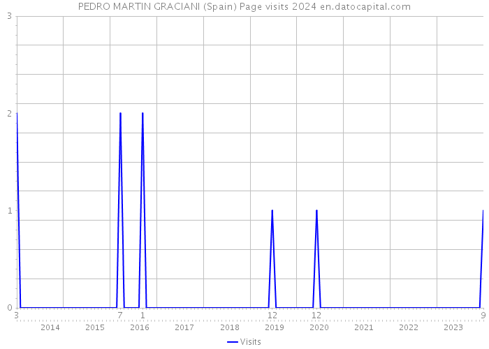 PEDRO MARTIN GRACIANI (Spain) Page visits 2024 