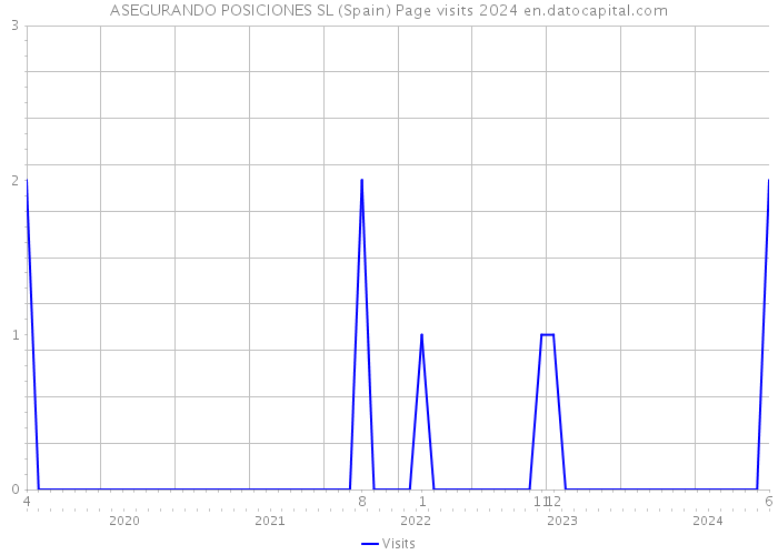 ASEGURANDO POSICIONES SL (Spain) Page visits 2024 