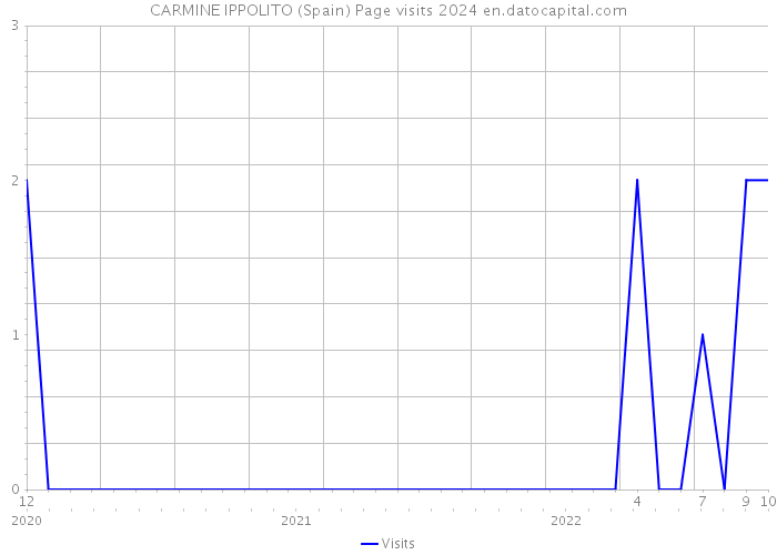 CARMINE IPPOLITO (Spain) Page visits 2024 