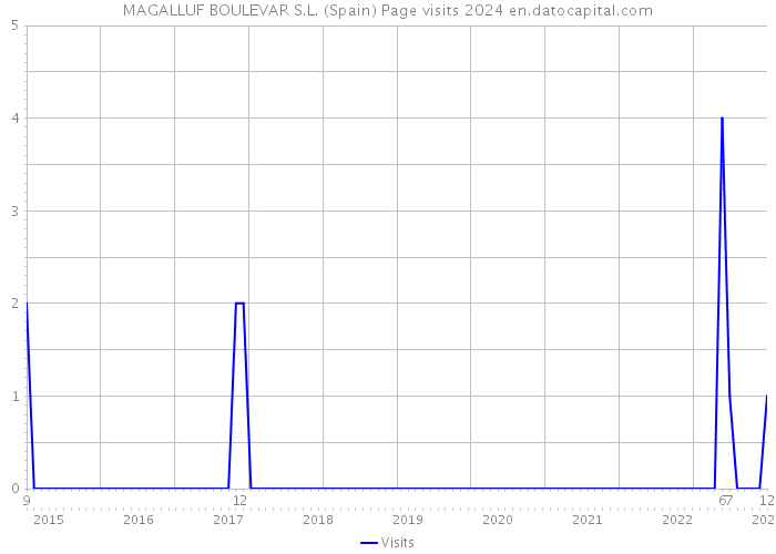 MAGALLUF BOULEVAR S.L. (Spain) Page visits 2024 