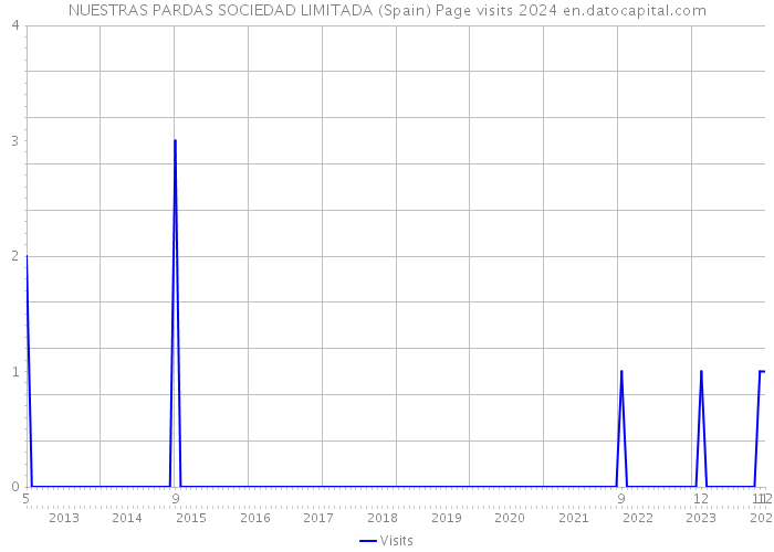 NUESTRAS PARDAS SOCIEDAD LIMITADA (Spain) Page visits 2024 