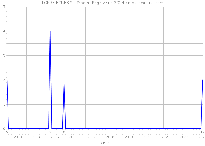 TORRE EGUES SL. (Spain) Page visits 2024 