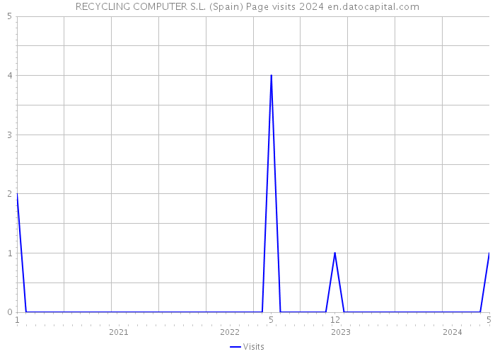RECYCLING COMPUTER S.L. (Spain) Page visits 2024 