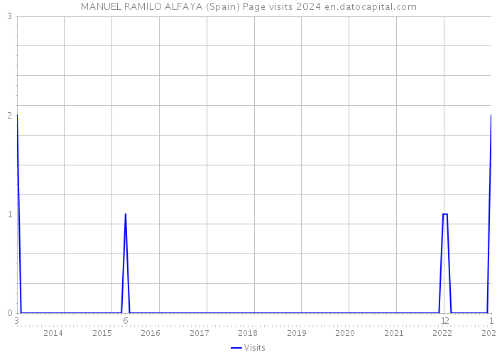 MANUEL RAMILO ALFAYA (Spain) Page visits 2024 
