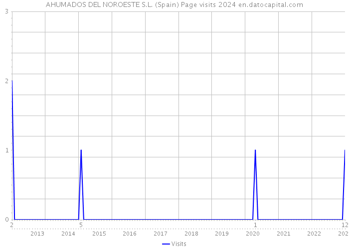 AHUMADOS DEL NOROESTE S.L. (Spain) Page visits 2024 