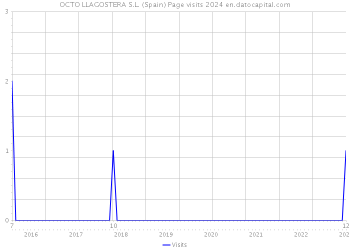OCTO LLAGOSTERA S.L. (Spain) Page visits 2024 
