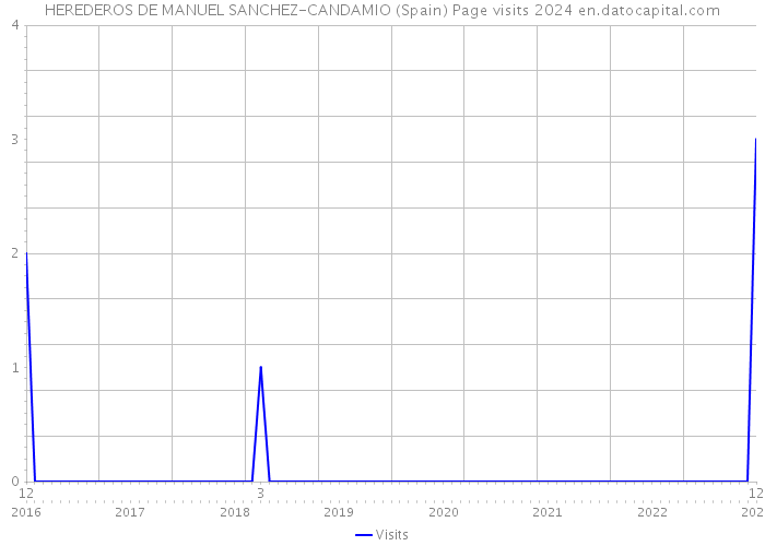 HEREDEROS DE MANUEL SANCHEZ-CANDAMIO (Spain) Page visits 2024 