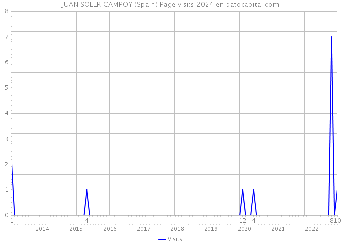 JUAN SOLER CAMPOY (Spain) Page visits 2024 