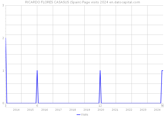 RICARDO FLORES CASASUS (Spain) Page visits 2024 