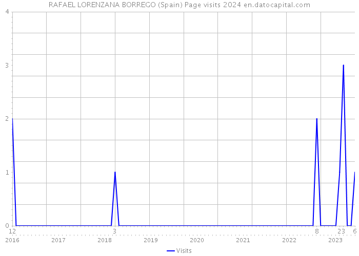 RAFAEL LORENZANA BORREGO (Spain) Page visits 2024 