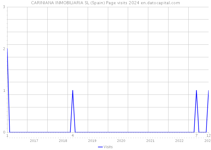 CARINIANA INMOBILIARIA SL (Spain) Page visits 2024 