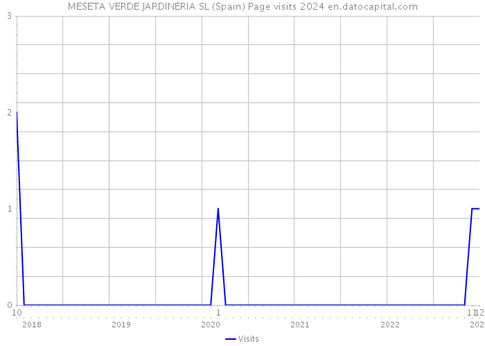 MESETA VERDE JARDINERIA SL (Spain) Page visits 2024 