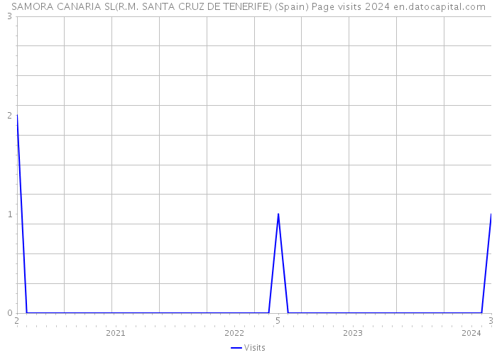SAMORA CANARIA SL(R.M. SANTA CRUZ DE TENERIFE) (Spain) Page visits 2024 