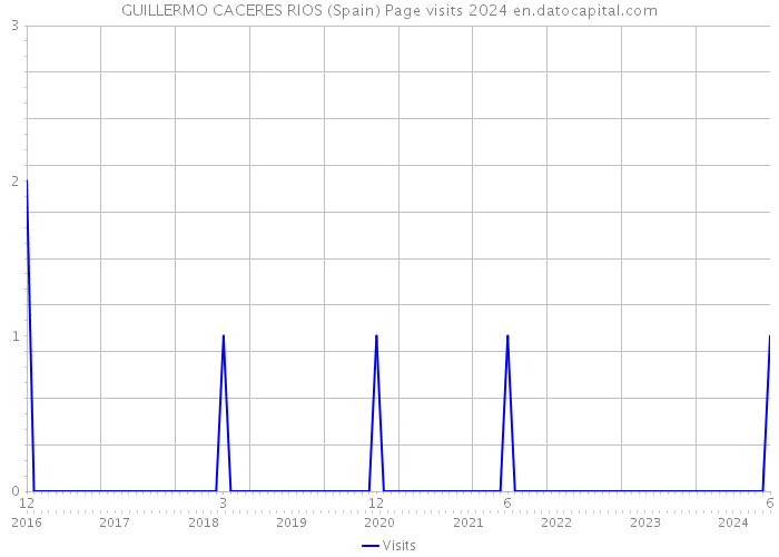 GUILLERMO CACERES RIOS (Spain) Page visits 2024 