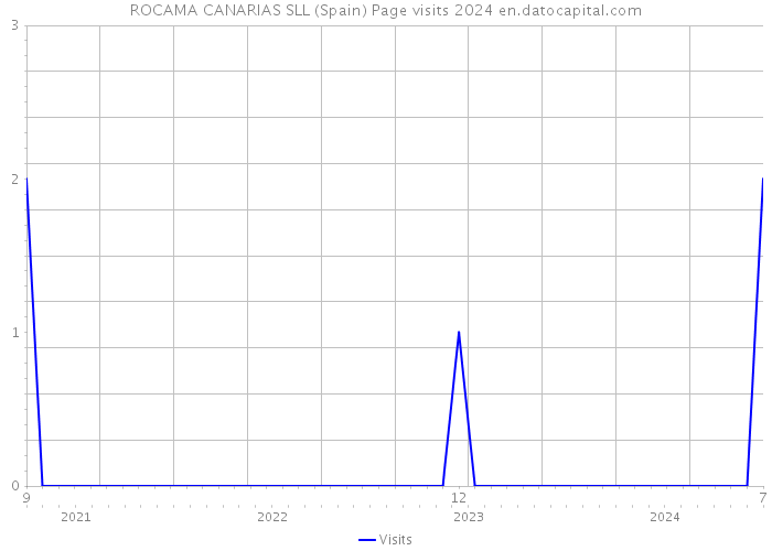 ROCAMA CANARIAS SLL (Spain) Page visits 2024 