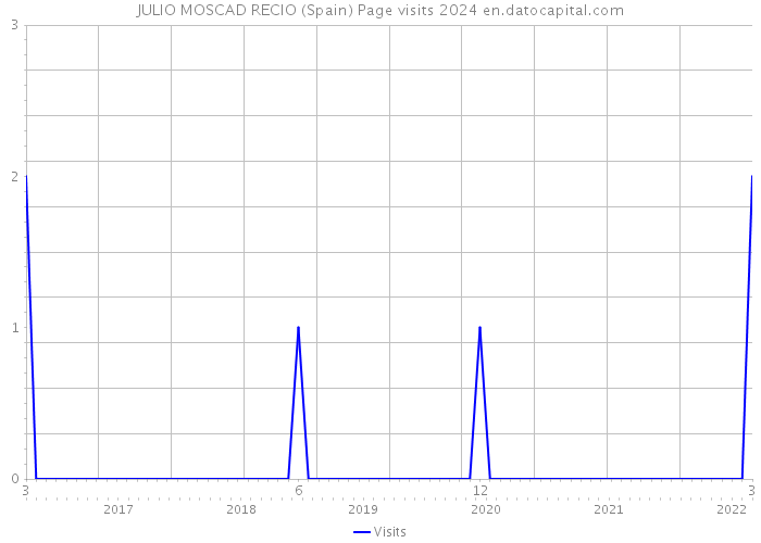 JULIO MOSCAD RECIO (Spain) Page visits 2024 