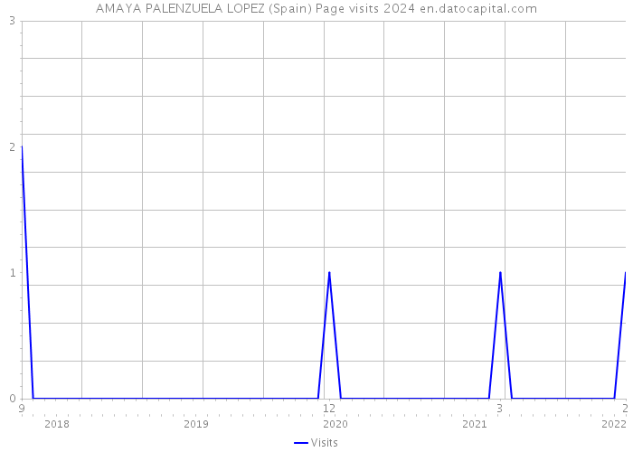 AMAYA PALENZUELA LOPEZ (Spain) Page visits 2024 