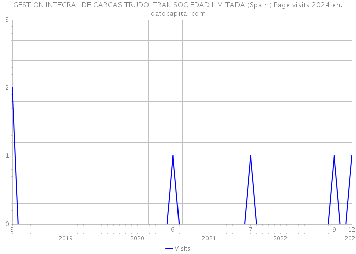 GESTION INTEGRAL DE CARGAS TRUDOLTRAK SOCIEDAD LIMITADA (Spain) Page visits 2024 
