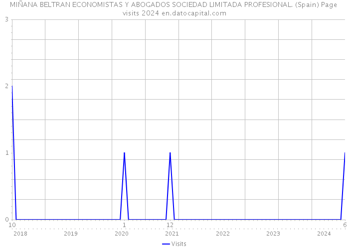 MIÑANA BELTRAN ECONOMISTAS Y ABOGADOS SOCIEDAD LIMITADA PROFESIONAL. (Spain) Page visits 2024 