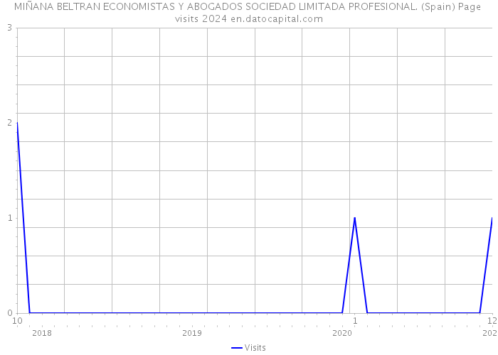 MIÑANA BELTRAN ECONOMISTAS Y ABOGADOS SOCIEDAD LIMITADA PROFESIONAL. (Spain) Page visits 2024 