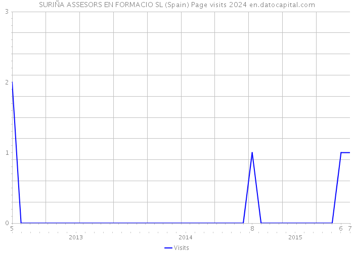 SURIÑA ASSESORS EN FORMACIO SL (Spain) Page visits 2024 