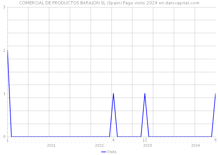 COMERCIAL DE PRODUCTOS BARAJON SL (Spain) Page visits 2024 