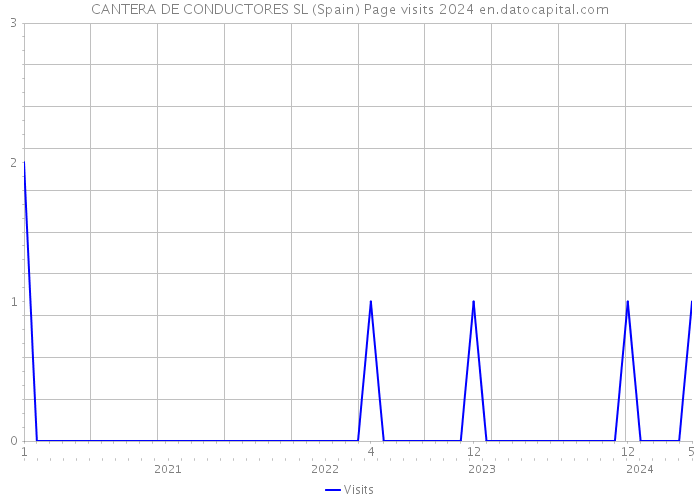 CANTERA DE CONDUCTORES SL (Spain) Page visits 2024 