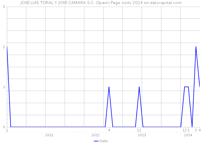 JOSE LUIS TORAL Y JOSE CAMARA S.C. (Spain) Page visits 2024 