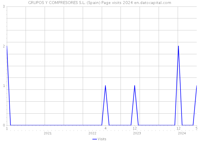 GRUPOS Y COMPRESORES S.L. (Spain) Page visits 2024 