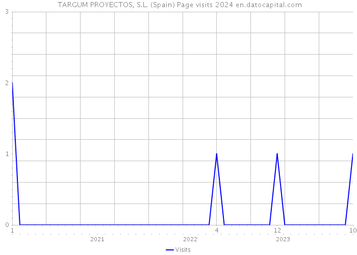  TARGUM PROYECTOS, S.L. (Spain) Page visits 2024 