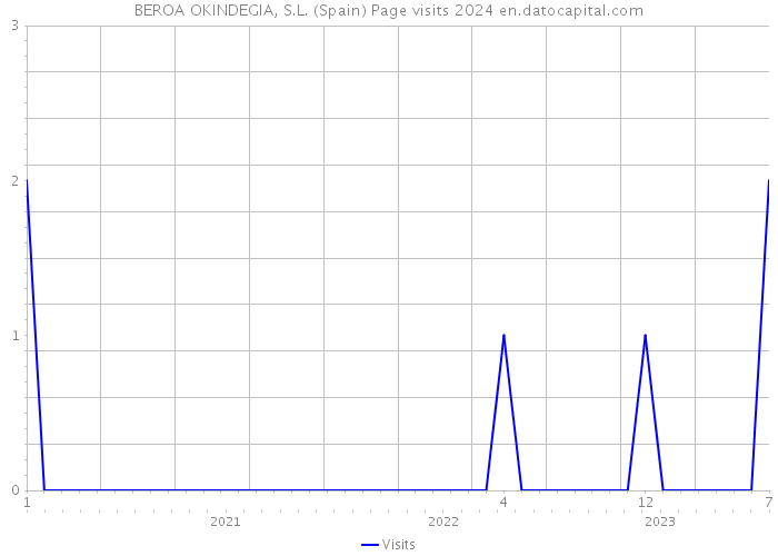 BEROA OKINDEGIA, S.L. (Spain) Page visits 2024 