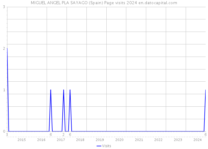 MIGUEL ANGEL PLA SAYAGO (Spain) Page visits 2024 