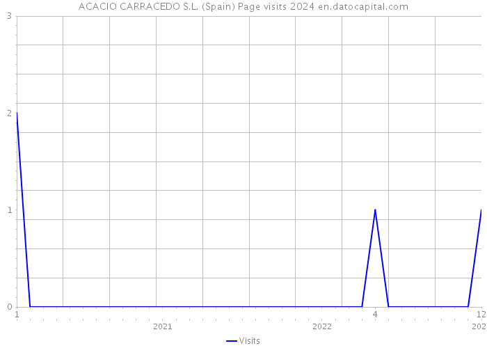 ACACIO CARRACEDO S.L. (Spain) Page visits 2024 