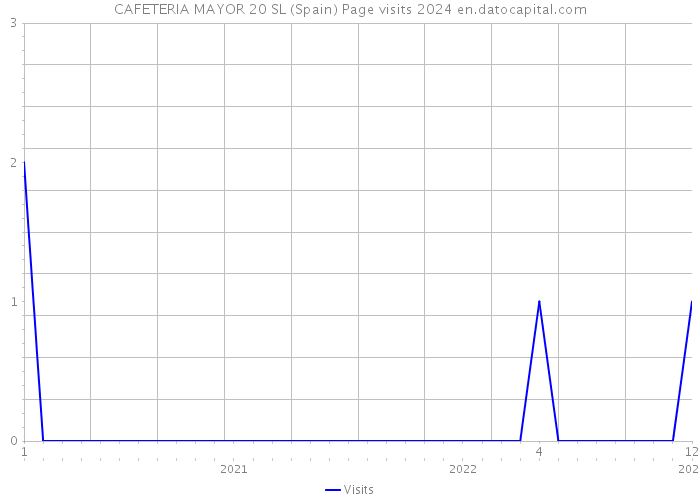 CAFETERIA MAYOR 20 SL (Spain) Page visits 2024 