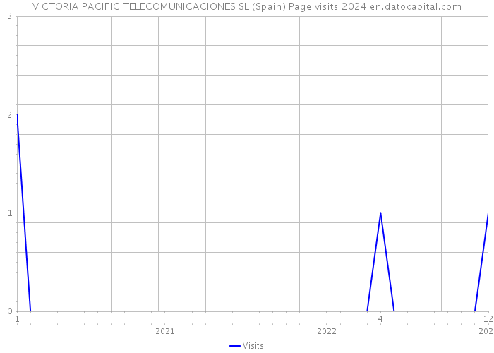 VICTORIA PACIFIC TELECOMUNICACIONES SL (Spain) Page visits 2024 