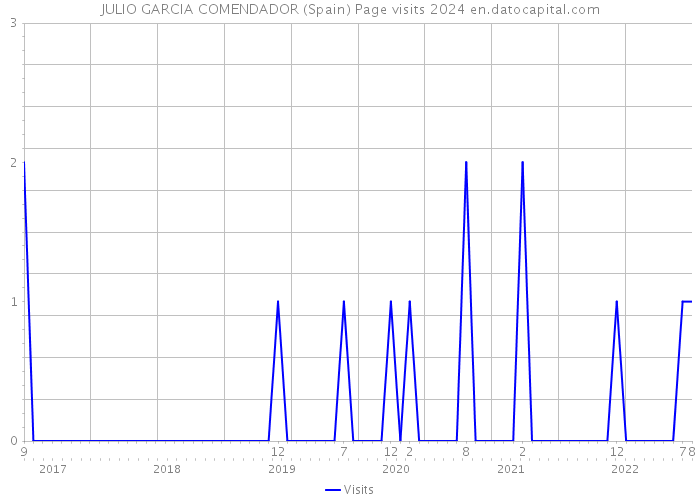 JULIO GARCIA COMENDADOR (Spain) Page visits 2024 