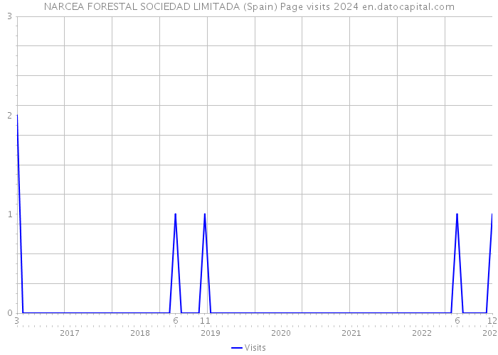 NARCEA FORESTAL SOCIEDAD LIMITADA (Spain) Page visits 2024 