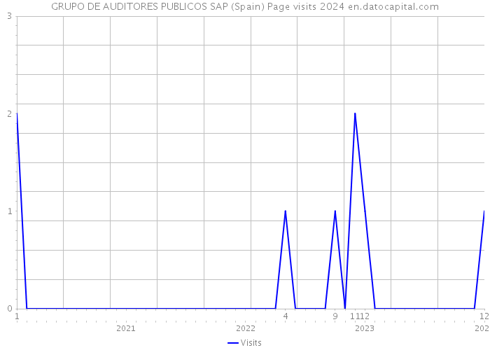 GRUPO DE AUDITORES PUBLICOS SAP (Spain) Page visits 2024 